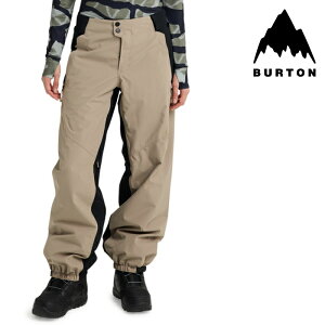 {Ki Xm[{[h EFA pc o[g BURTON WOMENS RESERVE 2L RELAXED PANTS Summit Taupe True Black fB[X 25-26