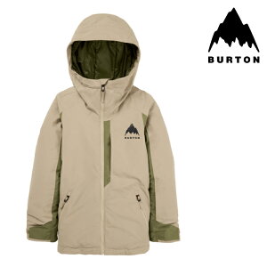{Ki Xm[{[h EFA WPbg o[g BURTON KIDS HILLSLOPE JACKET Summit Taupe Forest Moss LbY [X q 25-26