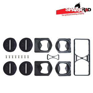 {Ki Xvbg{[h rfBO v[g Xp[N SPARK R&D PUCKS FLAT Black Xm[{[h oCfBO 25-26