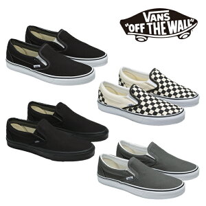 �y�X�����OK�z���@���Y �X�j�[�J�[ VANS SLIP-ON Black White Checkerboard Chacoal �X���b�|�� ���{���K�i