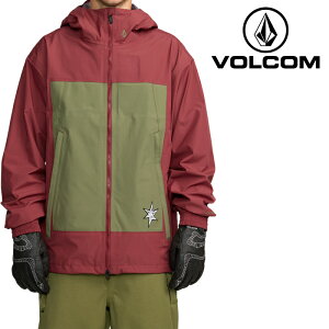 {Ki Xm[{[h EFA WPbg {R VOLCOM ARTHUR 3L JACKET Burnt Red Y 25-26