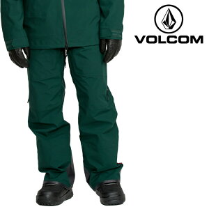 日本正規品 スノーボード ウェア パンツ ボルコム VOLCOM GUIDE GORE-TEX PRO SHELL PANT Black Green ゴアテックス メンズ 25-26