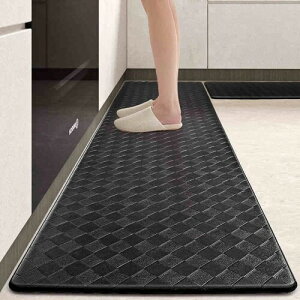 �L�b�`���}�b�g �@���� ���󂢂炸 �ᔽ���N�b�V���� ����10mm �|�������r�j�[���f�� ����Ȃ� �䏊�p ���� �h�� PVC �u���b�N 45×240cm�T�C�Y �䏊�}�b�g