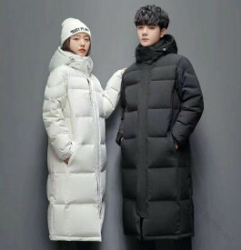 ベンチコート メンズ 冬 膝下 ロング丈 レディース きれいめ ジュニア ロングコート カップル ペア 厚手 シンプル 無地 防寒アウター 秋冬 長袖 フード付き 通学 通勤 暖かい 着痩せコート