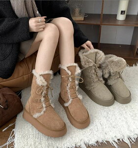 �X�m�[�u�[�c �����O ���f�B�[�X �~�C �k�C���Ή� ����Ȃ� �h�����[�g���u�[�c �������H �{�A���N�� ����҂ݏグ�u�[�c �W���j�A�����p ���C �u���E�� �O���[�� �y�ʃJ�W���A�� 22.5cm�`25.0