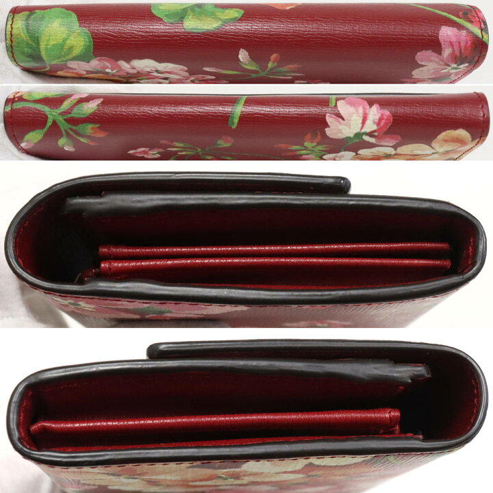楽天市場】【中古】GUCCI グッチ ブルームス コンチネンタルウォレット 