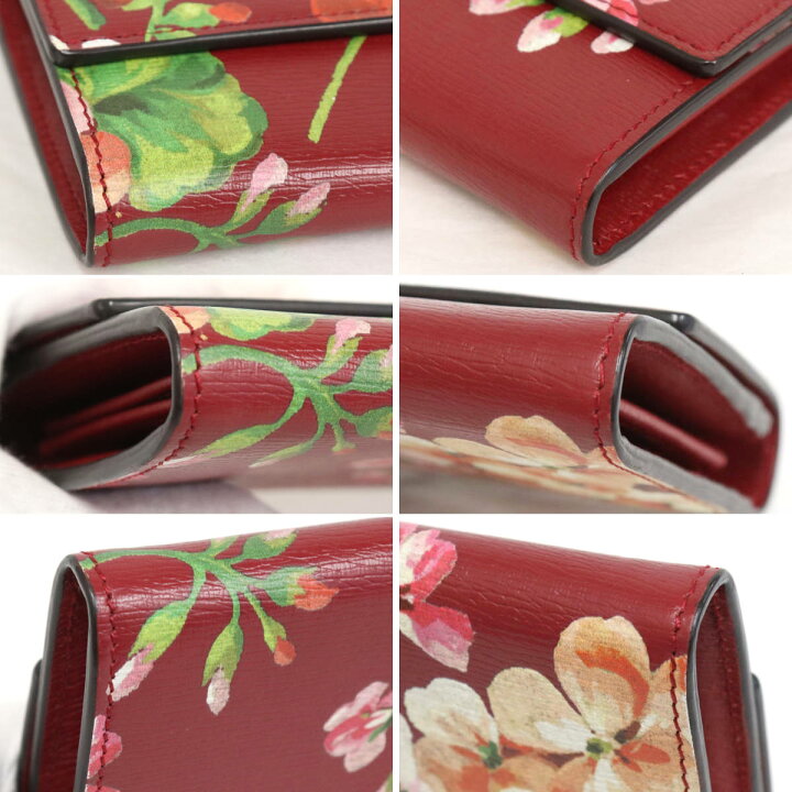楽天市場】【中古】GUCCI グッチ ブルームス コンチネンタルウォレット 