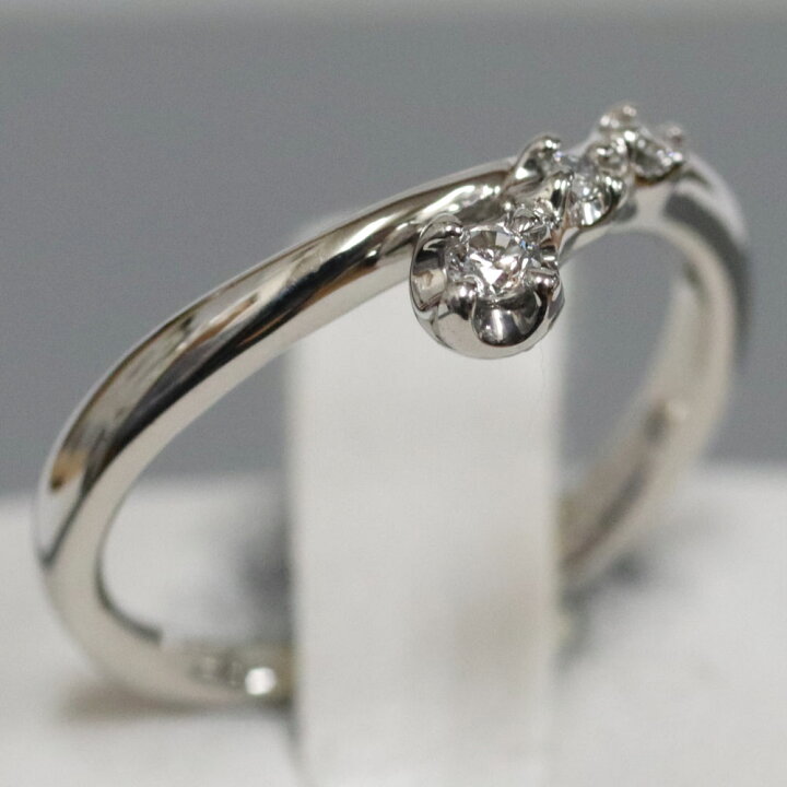楽天市場】【中古】スタージュエリー Pt950ダイヤモンドリング D0.05 