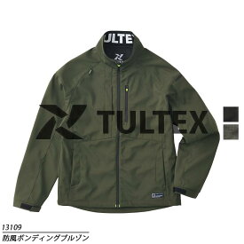 防風 ボンディングブルゾン TULTEX 13109 ジャケット ストレッチ ジャンパー ブルゾン アウトドア レジャー 釣り バイク 登山 スポーツ ワーク 防寒着 防寒服 作業着 作業服 AITOZ アイトス タルテックス