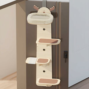 ドア掛け式キャットタワー 吊り下げ 猫タワー クローゼット 扉 吊り下げ猫ステップ ドアに掛けられ 爪とぎシート付き キャットステップ キャットツリー 省スペース キャットウォーク 猫 運