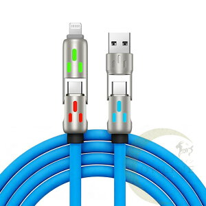 �y4in1���[�d�P�[�u�� �zLED���C�g�t�� �[�d�P�[�u�� �ϋv�����Q �������͒[�q 2�� �f�����ɂ��� USB Type-C Lightning USB-A �}�� �P�[�u�� 1.5m 2m microusb type-c �X�}�z iPhone Android iPad MacBook Switch Galaxy Xper