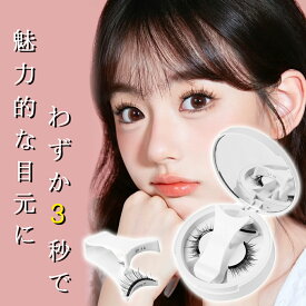 つけまつげ マグネット式 ナチュラル アイスクリスタルブラック 磁気 つけまつ毛 一体型 再利用 接着剤不要 磁石まつ毛 サラ すっぴん感 ナチュラまつげ 薄いメイク向き