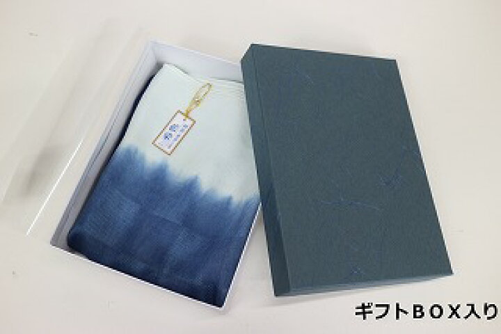 楽天市場】送料無料 阿波藍染 シルク紗格子ストール 手染め 絹100 