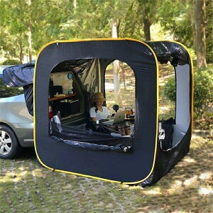 【期間限定ポイント10倍】防災対策 車中泊テントカーサイドタープ トランクテントポップアップテント キャンプ 日よけ 車と連結 SUVラポップアップテント 防水?UV機能 メッシュ窓付き 虫除