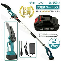 楽天市場】電動高枝切りチェーンソー 高枝健太郎くんの通販