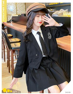フォーマル スーツ 4点セット 女の子 卒業式 入学式 女の子スーツ プリーツスカート 子供スーツ 小学校 中高生 高校生 120 130 140 150 160 170 入学式 キッズ 子供制服 小学校卒業式スーツ 卒服 ジ