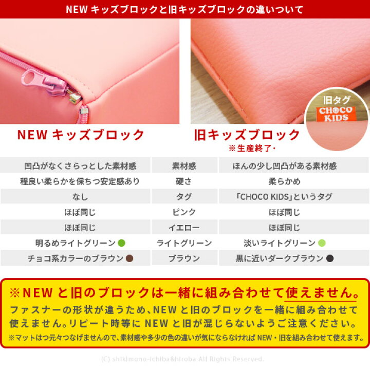 楽天市場 軽い すぐ設置ok Newキッズブロック 長方形タイプ 1個売り 約幅44 奥行25 高さ25cm チャックでつながる キッズコーナー キッド ピンク イエロー ライトグリーン ブラウン ベビーサークル マット プレイマット ベビーマット 萩原 四季物ひろば