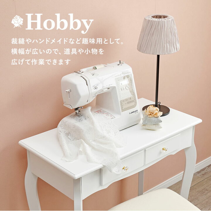楽天市場】猫脚デスク＆チェアセット 幅80cm【Rose】ローズ（テーブル  