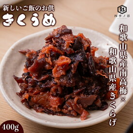 【紀州南高梅 きくうめ】 きくらげ梅 梅ときくらげの新食感 南高梅 和歌山県産きくらげ 国産 和歌山 梅干し コリコリ食感 ご飯のお供 健康志向 お取り寄せ