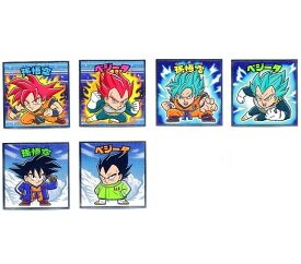 ドラゴンボールマンチョコ超 シール6枚セット（お菓子なし）