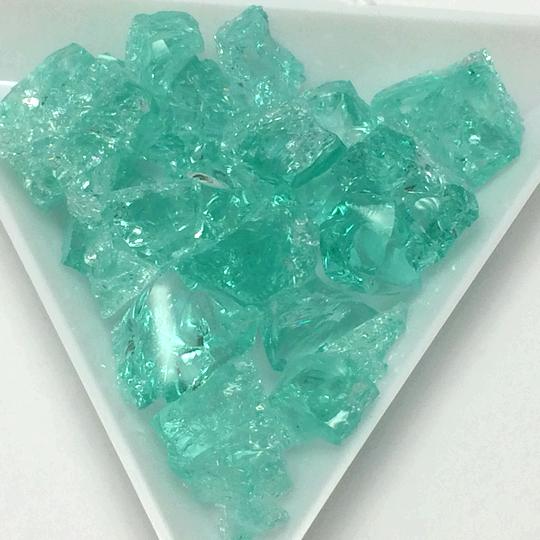 （20g）ピーコックグリーン ガラスカレット クリアカラー レジン 封入 ガラス 緑 グリーン ハーバリウム