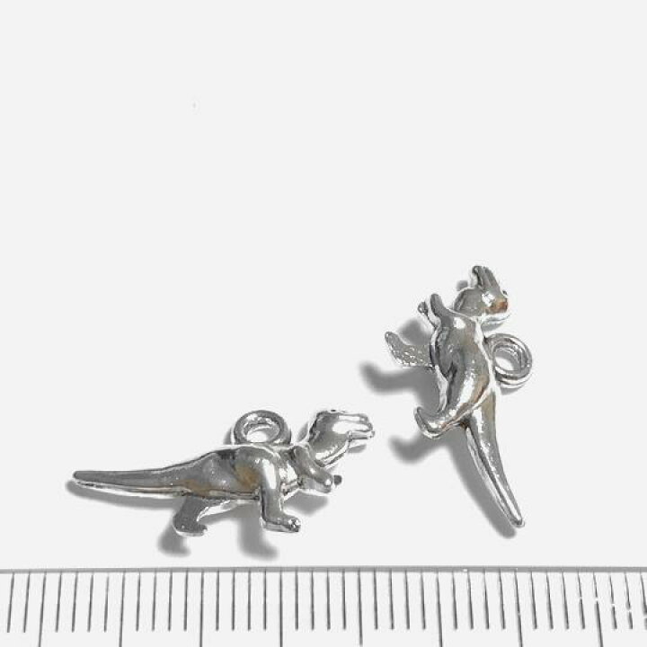 楽天市場】（4個セット）恐竜のチャーム ティラノサウルス ダイナソー  