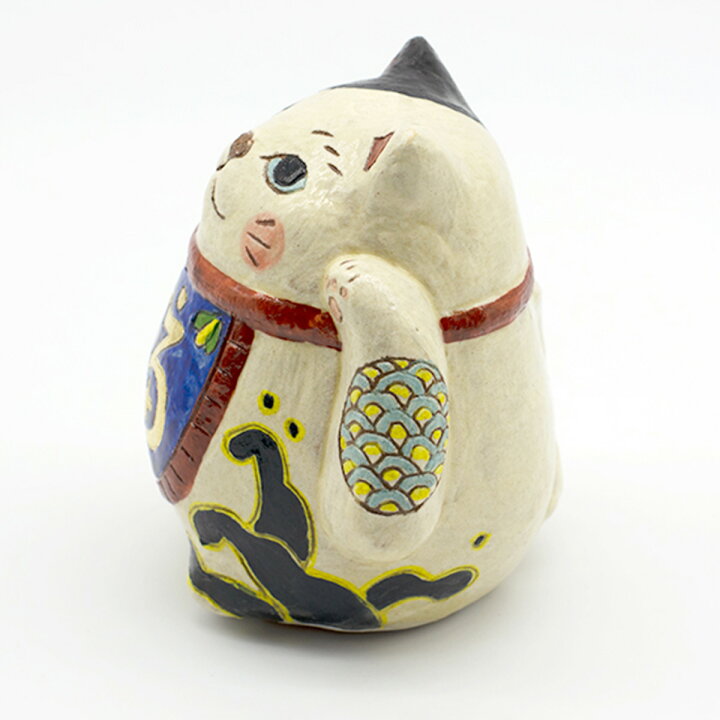 楽天市場】招き猫 おかめひょっとこ柄 井上翠 陶人形 女性作家 玄関 