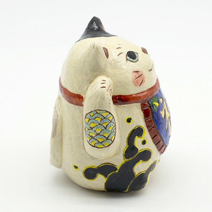 楽天市場】招き猫 おかめひょっとこ柄 井上翠 陶人形 女性作家 玄関 