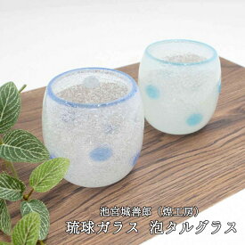 琉球ガラス 泡水玉タルグラス 池宮城善郎 煌工房 琉球グラス 琉球ガラス工房 琉球ガラス贈り物 琉球ガラスプレゼント おしゃれ きらめき工房 沖縄工芸品 母の日 父の日 贈り物 琉球 グラス 琉球グラス 琉球ガラス グラス 琉球 ガラス 敬老の日 和雑貨 四季彩堂