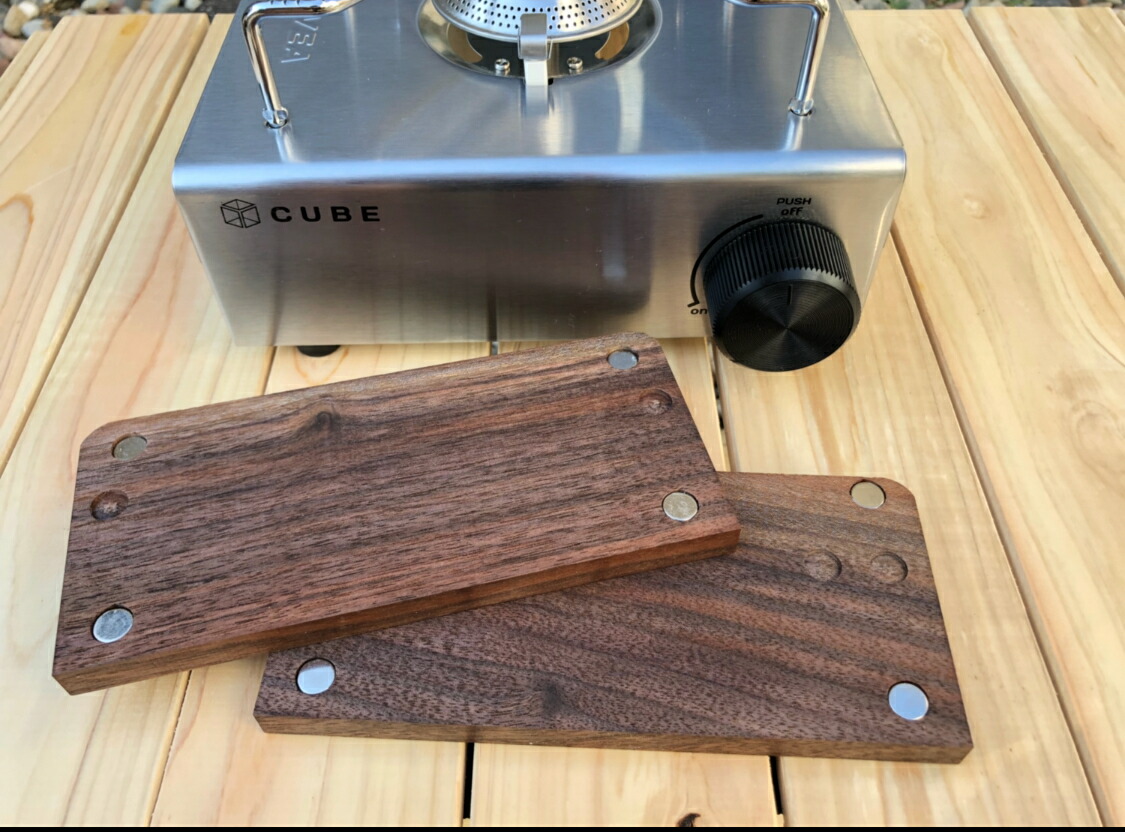 【国内配送】 Kovea Cube コベア キューブ 使用可能な木製飾り板 桐 55％以上節約 濃い茶色