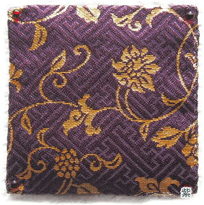 りん布団 リン座布団 銅像や物置に最適 キズ防止 薄手の金らん布 日本製 角座布団 唸(7.5cm角(2.5号))