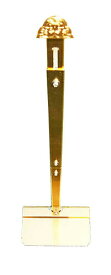 掛け軸掛け （大） 掛軸スタンド アルミ製 53cmから86cmまで伸縮 横巾14.5cm 掛軸 スタンド 金色