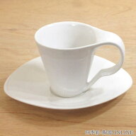 コーヒーカップ＆ソーサー 陶器 おしゃれ 170ml ホワイトカップアンドソーサー コーヒーカップ 白 陶器 …