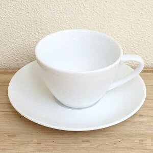 コーヒーカップ＆ソーサー モンターニュコーヒーカップ 白 陶器 カップアンドソーサー 業務用 美濃焼 おしゃれ かわいい カフェ食器