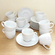 【マラソン限定クーポン配布中 5/16 01:59迄】品格を纏う、白の定番 10客セット コーヒーカップ＆ソーサ…