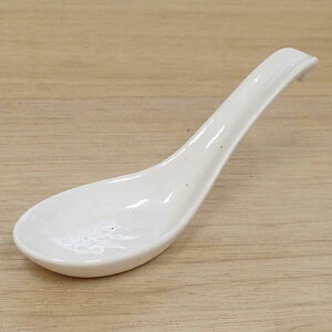 レンゲ 陶器 15cm 引っ掛けレンゲ 粉引スプーン 陶器 粉引き おしゃれ 美濃焼 日本製 四季彩陶器 業務用
