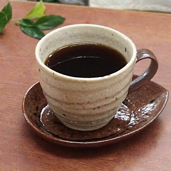 コーヒーカップソーサー 5客セット 流砂丘カップアンドソーサー おしゃれ かわいい 陶器 和風 和陶器 カフェ風 食器 大きい カップ ソーサー セット カップ 一服碗 美濃焼 業務用 四季彩-陶器ONLINE- コーヒーカップ&ソーサー ナチュラル<BR>コーヒーカップ 陶器 和風 和陶器 おうちカフェ カフェ風 食器 美濃焼 和食器 おしゃれ かわいい
