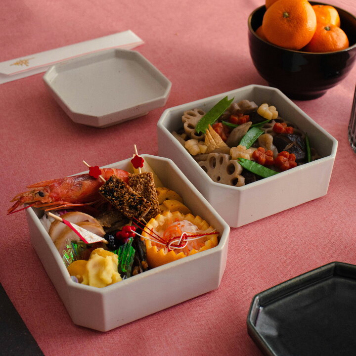 重箱とお皿 桜模様 手作り陶器、お箸置き セット （今週の逸品｜結婚式 