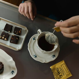 スタジオエム アーリーバード カップ＆ソーサー セット コーヒーカップ 陶器 ティーカップ マグカップ STUDIO M スタジオm マルミツポテリ ツバメ つばめ 燕 ホワイト 日本製 おしゃれ かわいい シンプル 誕生日 ギフト プレゼント ラッピング 宅配便指定