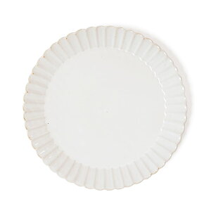 スタジオエム バルバリ 25cm メイン プレート 平皿 STUDIO M スタジオm マルミツポテリ 花形 花 白 ホワイト ナチュラル ネイビー お皿 大きい 国産 日本製 おしゃれ かわいい シンプル 誕生日 ギ