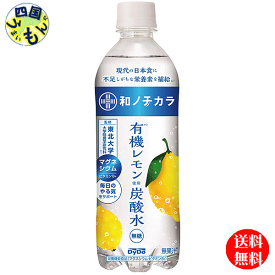 【送料無料】 ダイドー　和ノチカラ　有機レモン使用炭酸水（500mlペットボトル×24本入）1ケース
