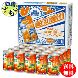 【送料無料】　デルモンテ　野菜果実 （野菜ジュース）160gKT缶×20本入 1ケース