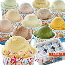 しまなみドルチェ人気ジェラート12種冬セット！送料弊社負担！（12個入り)