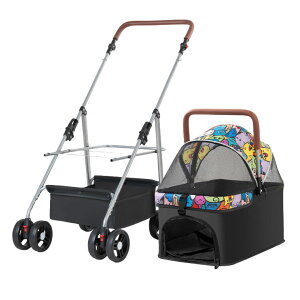 【マラソンp20倍☆耐荷重20KG】 ペットカート 犬 カート 分離式 多頭 小型犬 中型犬 猫 折りたたみ 自立 軽量 4輪 コンパクト ペットバギー 飛び出し防止 バギー ドッグカート ペットキャリー