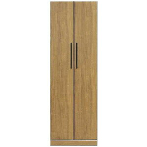 ワードローブ おしゃれ 収納 北欧 衣類 クローゼット タンス ハンガーラック ワードローブ ナット 60 ナチュラル/取手BK 奥行56cmタイプ(配送員設置)