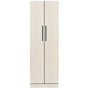 ワードローブ おしゃれ 収納 北欧 衣類 クローゼット タンス ハンガーラック 白 洋服 ワードローブ ナット 60 ホワイト/取手BK 奥行56cmタイプ(配送員設置)