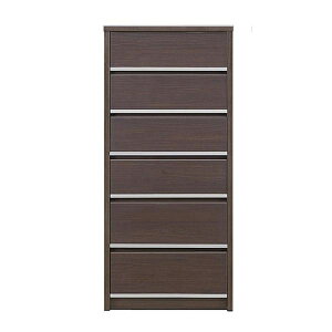 チェスト おしゃれ 収納 衣類 大容量 洋服 ハイタイプ タンス ハイチェスト リベルテ 60-6H DBR 島忠 ホームズ(配送員設置)