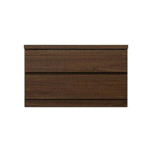 チェスト おしゃれ 収納 ロータイプ タンス ローチェスト シルフ−フィット 70-2段チェスト(奥行き:55cm)ウォールナット 島忠 ホームズ(配送員組立設置)