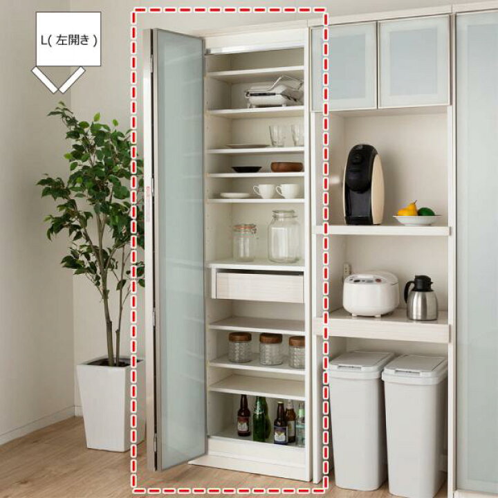 楽天市場】[幅60cm×奥行48cm] キッチンボード リムス60折戸 L (配送 