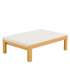 ファミリーテーブル ロングN 120×75 メラミン NA/WH (配送員設置)